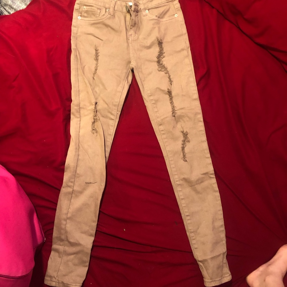 Mauve jeans